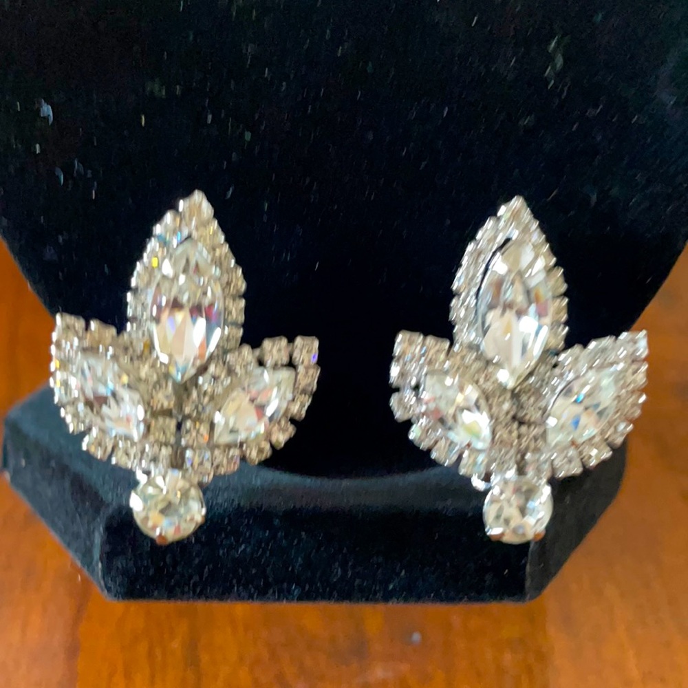 Vintage rhinestone earrings
